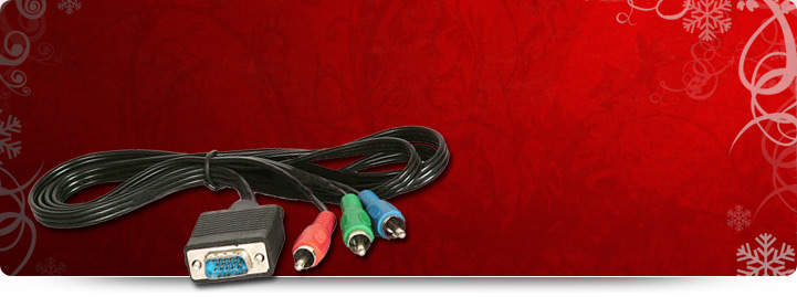 Can-West Ghana VGA 15pin Male to 3RCA cable